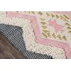 imageNovogratz by Momeni Rugs Indio 100 Wool Hand Made Contemporary Area Rug 2 X 3 Pink INDIOIND1PNK2030Pink