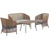 imageNovogratz Ava 4Piece Wicker Conversation Set by The