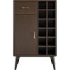 imageNovogratz Brittany Bar Cabinet WalnutBar Cabinet