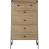 imageNovogratz Bushwick Tall 5 Drawer Dresser Natural