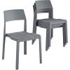 imageNovogratz Chandler Dining Chairs IndoorOutdoor 4Pack French BlueCharcoal