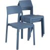imageNovogratz Chandler Dining Chairs IndoorOutdoor 4Pack French BlueFrench Blue