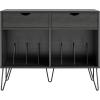 imageNovogratz Concord Turntable Stand with Drawers Black Oak