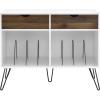 imageNovogratz Concord Turntable Stand with Drawers White