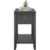imageNovogratz Her Majesty Narrow Side Table WhiteBlack