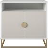 imageNovogratz Kelly Accent Cabinet WhiteTaupe