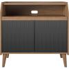 imageNovogratz Magnolia Record Stand WalnutBlack