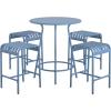 imageNovogratz Ola 5Piece High Dining Set by The CharcoalFrench Blue