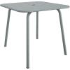 imageNovogratz Poolside Gossip Collection June OutdoorIndoor Square Dining Table Light GreyLight Grey