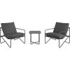 imageNovogratz Wrenn 4Piece Sling and Cushion Conversation Set by The Spanish GreenCharcoal