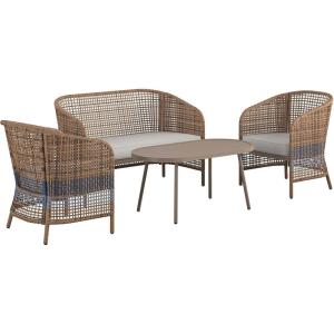 imageNovogratz Ava 4Piece Wicker Conversation Set by The