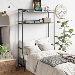 imageNovogratz Beverly OverTheBed Storage for Twin ampamp XL Twin Beds 185quot L x 4283quot W x 6486quot H EspressoBlackEspresso