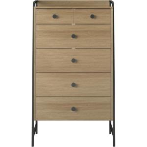 imageNovogratz Bushwick Tall 5 Drawer Dresser Natural