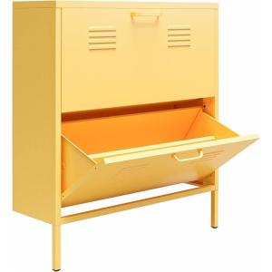 imageNovogratz Cache 2 Door Shoe Storage Yellow