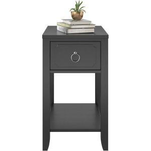imageNovogratz Her Majesty Narrow Side Table WhiteBlack