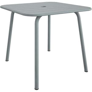 imageNovogratz Poolside Gossip Collection June OutdoorIndoor Square Dining Table Light GreyLight Grey