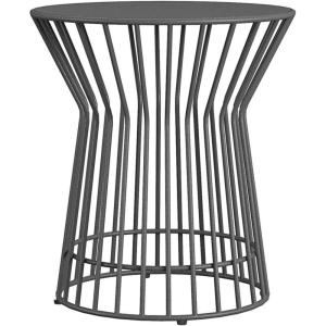 imageNovogratz Poolside Gossip Roberta OutdoorIndoor Side Table CharcoalCharcoal