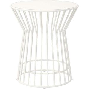 imageNovogratz Poolside Gossip Roberta OutdoorIndoor Side Table CharcoalWhite