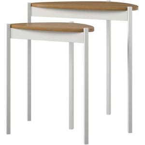 imageNovogratz Tallulah Nesting Tables WalnutGrayWhite