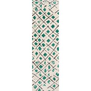 imageNovogratz by Momeni Bungalow Green Runner Area Rug 23quot x 80quot23 x 8 Runner