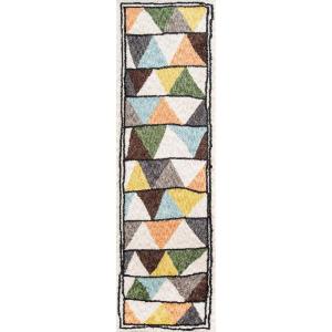 imageNovogratz by Momeni Bungalow Multicolor Tri Runner Area Rug 23quot x 80quot23 x 8 Runner