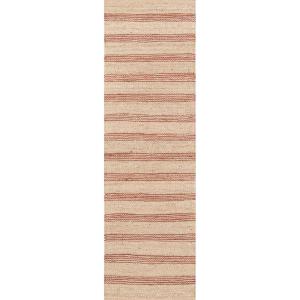 imageNovogratz by Momeni MONTAMTK1NVY5070 Montauk 100 Jute Hand Woven Indoor Area Rug 50quot x 70quot Navy BlueTerra Cott