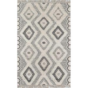 imageNovogratz by Momeni Rugs Indio 100 Wool Hand Made Contemporary Area Rug 2 X 3 Black INDIOIND5BLK203076 x 96 Rectangular