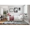 imageNovogratz Bright Pop Full Metal Daybed with Twin Trundle Bed BlackOff White