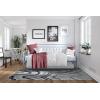imageNovogratz Bright Pop Full Metal Daybed with Twin Trundle Bed BlackStone Blue