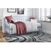 imageNovogratz Bright Pop Full Metal Daybed with Twin Trundle Bed BlackStone Blue