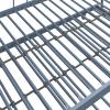 imageNovogratz Bright Pop Full Metal Daybed with Twin Trundle Bed BlackStone Blue