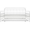 imageNovogratz Bright Pop Full Metal Daybed with Twin Trundle Bed BlackTwinTwin