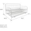 imageNovogratz Bright Pop Full Metal Daybed with Twin Trundle Bed BlackTwinTwin