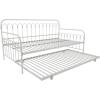 imageNovogratz Bright Pop Full Metal Daybed with Twin Trundle Bed BlackTwinTwin
