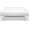 imageNovogratz Bright Pop Full Metal Daybed with Twin Trundle Bed BlackTwinTwin