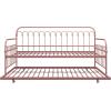 imageNovogratz Bright Pop Full Metal Daybed with Twin Trundle Bed BlackTwinTwin
