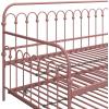 imageNovogratz Bright Pop Full Metal Daybed with Twin Trundle Bed BlackTwinTwin