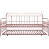 imageNovogratz Bright Pop Full Metal Daybed with Twin Trundle Bed BlackTwinTwin