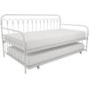 imageNovogratz Bright Pop Full Metal Daybed with Twin Trundle Bed BlackTwinTwin