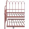 imageNovogratz Bright Pop Full Metal Daybed with Twin Trundle Bed BlackTwinTwin