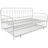 imageNovogratz Bright Pop Full Metal Daybed with Twin Trundle Bed BlackTwinTwin