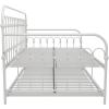 imageNovogratz Bright Pop Full Metal Daybed with Twin Trundle Bed BlackTwinTwin
