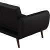 imageNovogratz Brittany 815quot Futon Sofa Bed and Couch Sleeper Ivory BoucleBlack