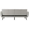 imageNovogratz Brittany 815quot Futon Sofa Bed and Couch Sleeper Ivory BoucleIvory Boucle