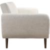 imageNovogratz Brittany 815quot Futon Sofa Bed and Couch Sleeper Ivory BoucleIvory Boucle