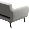 imageNovogratz Brittany 815quot Futon Sofa Bed and Couch Sleeper Ivory BoucleIvory Boucle