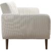 imageNovogratz Brittany 815quot Futon Sofa Bed and Couch Sleeper Ivory BoucleIvory Corduroy