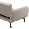 imageNovogratz Brittany 815quot Futon Sofa Bed and Couch Sleeper Ivory BoucleIvory Corduroy