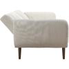 imageNovogratz Brittany 815quot Futon Sofa Bed and Couch Sleeper Ivory BoucleIvory Corduroy
