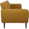 imageNovogratz Brittany 815quot Futon Sofa Bed and Couch Sleeper Ivory BoucleMustard